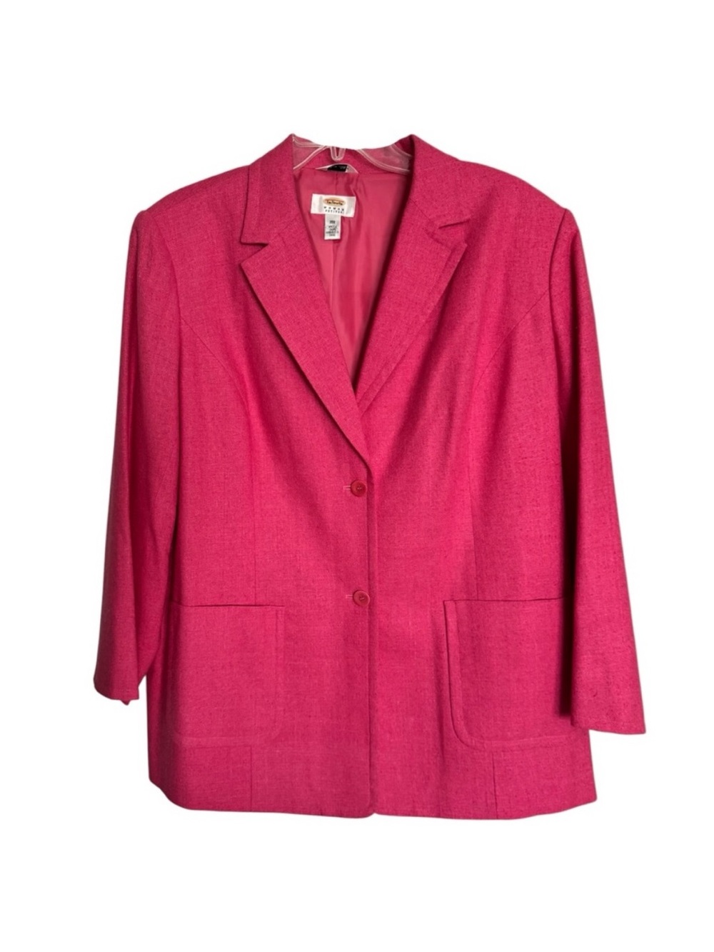 Talbots Pure Silk Pink Preppy Vintage Fall Blazer Jacket